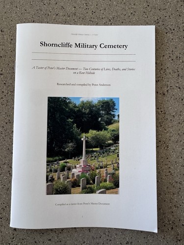 Shorncliffe military booklet - military,