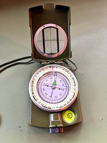 Military style compass with - military,